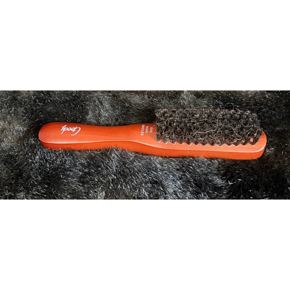 Goody 100% Boar Bristles Hair Brush Wood Handle 8 Inches Vintage Finishing Brush